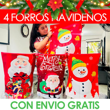 3 FORROS PARA SILLAS + 1 GRATIS